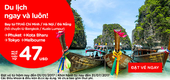 Khuyến mãi Air Asia giá rẻ chỉ từ 6 USD