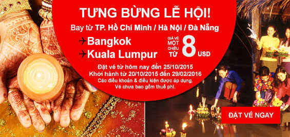 Thứ 2 đầu tuần săn vé đi Bangkok giá cực rẻ 8 USD