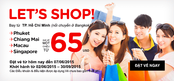 Air Asia bất ngờ tung vé đi Phuket 65 USD