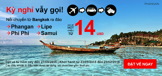 Bất ngờ vé máy bay đi Bangkok giảm giá đến 20%