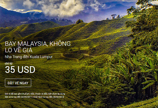 Tưng bừng mùa lễ hội cùng Air Asia chỉ từ 35 USD