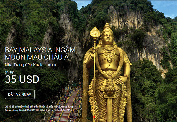 Tưng bừng mùa lễ hội cùng Air Asia chỉ từ 35 USD