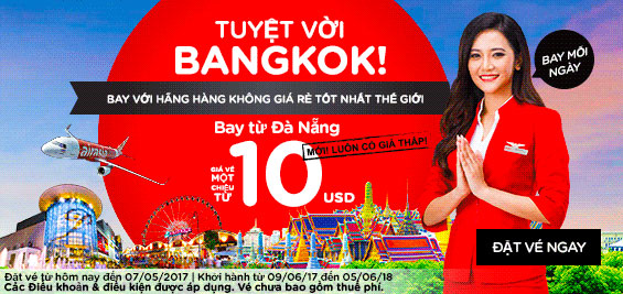 Quẩy tung hè này cùng khuyến mãi Air Asia chỉ từ 9 USD