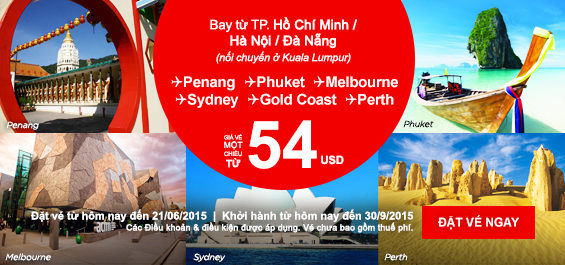 Đặt vé máy bay đi Phuket chỉ từ 54 USD