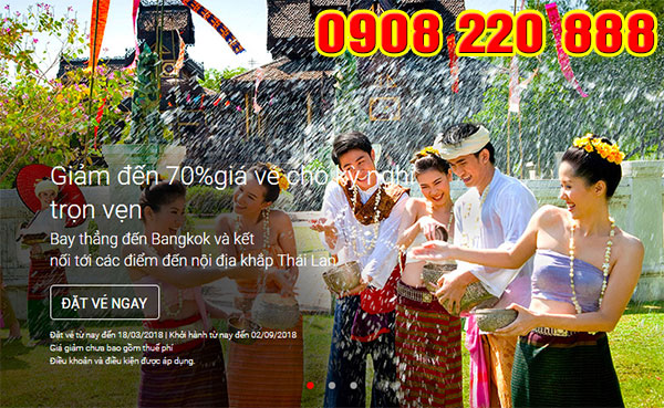 Khuyến mãi Air Asia giảm 70% giá vé đi Malaysia, Thái Lan