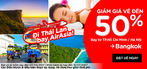 Quẩy tung hè này cùng khuyến mãi Air Asia chỉ từ 9 USD