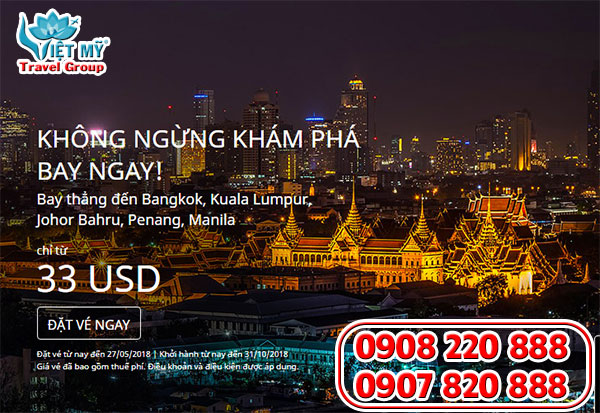 Tri ân khách hàng Air Asia khuyến mãi 5 triệu vé 0 đồng