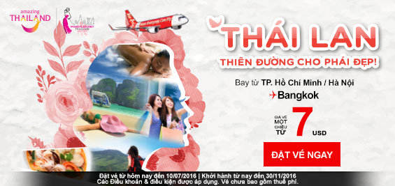 Thái Lan, thiên đường dành cho phái đẹp cùng khuyến mãi Air Asia
