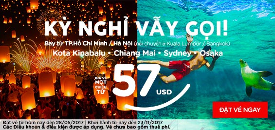 Bay Malaysia du lịch thả ga chỉ từ 19 USD