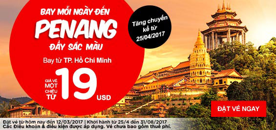 Đẹp rạng ngời, bay muôn nơi cùng khuyến mãi Air Asia chỉ từ 6 USD