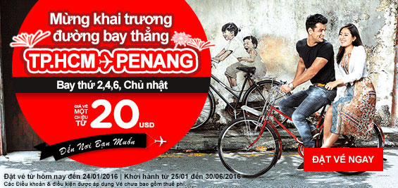 Du lịch năm mới cùng Air Asia giá rẻ chỉ 20 USD
