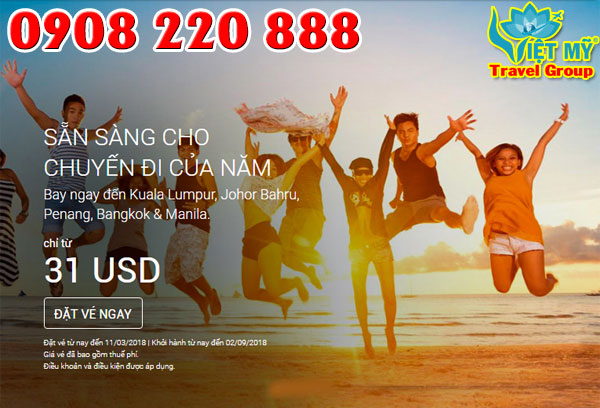 Air Asia khuyến mãi 0 đồng cho những giấc mơ bay tuyệt vời nhất!