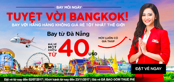 Săn vé rẻ Air Asia tha hồ du lịch khám phá chỉ từ 36 USD