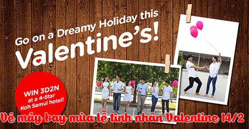 Vé máy bay mùa lễ tình nhân Valentine 14/2 Vé máy bay mùa lễ tình nhân Valentine 14/2