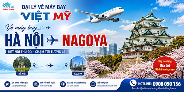 Vé máy bay Hà Nội Nagoya