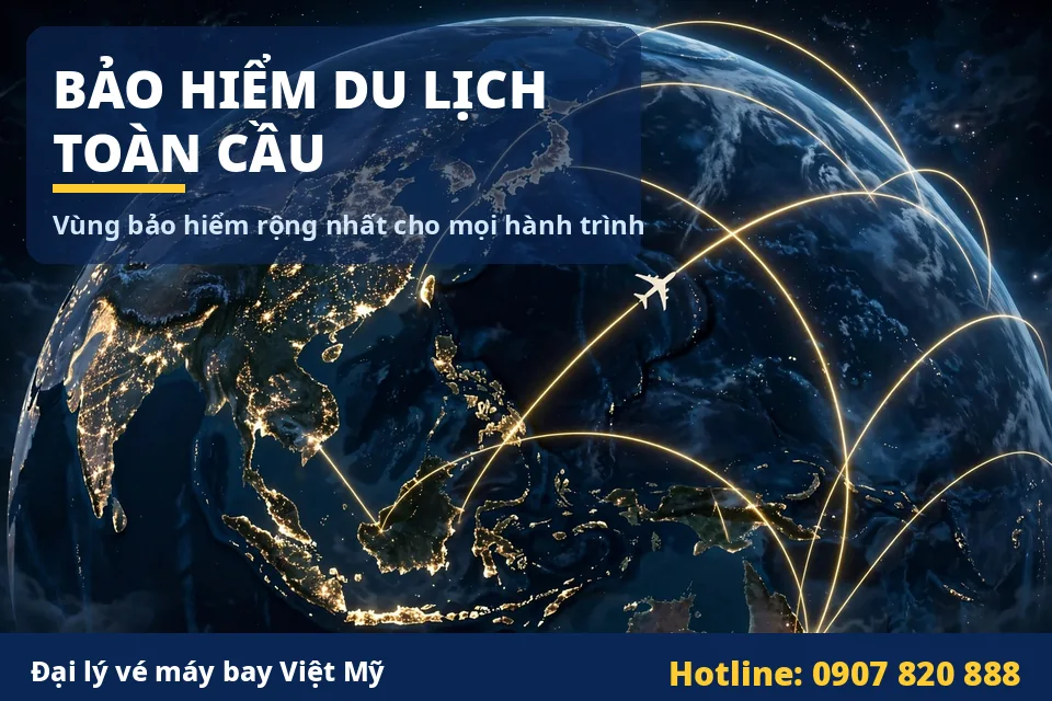 bảo hiểm du lịch toàn cầu khi đặt vé máy bay