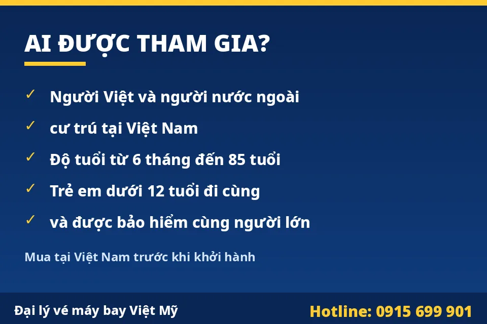 điều kiện người Việt mua bảo hiểm du lịch